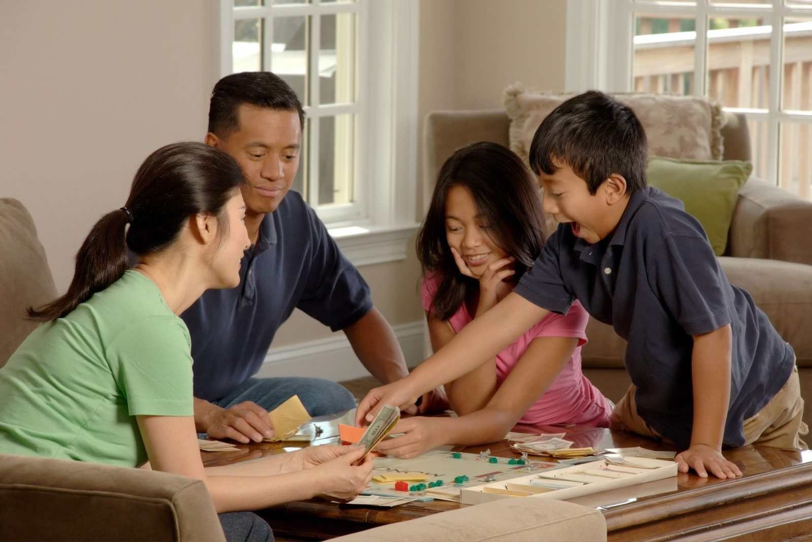 group of people beside coffee table
